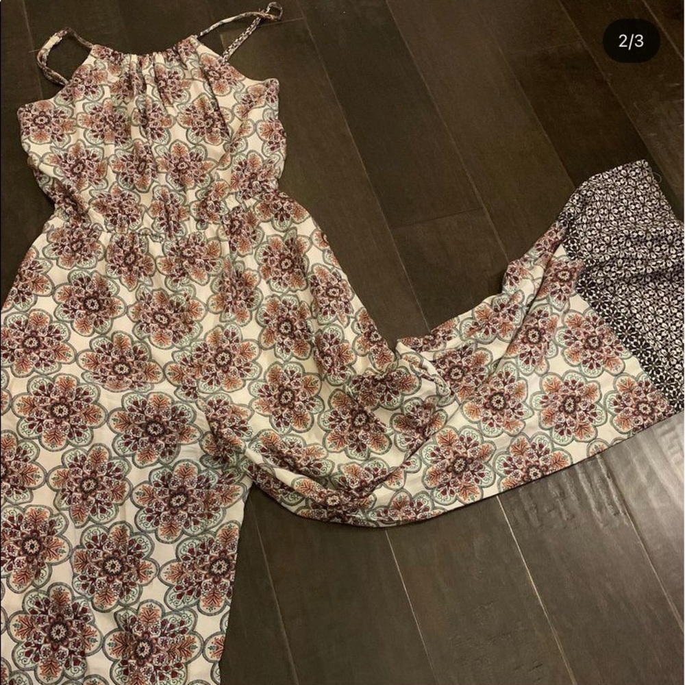 Floral pant romper